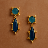 ROYAL BLUE TEARDROP EARRINGS