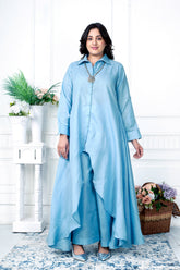 SKY BLUE ZIG ZAG COORD