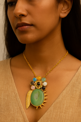 CELESTIAL BLOOM PENDANT NECKLACE