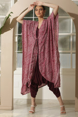 LEHERIA KAFTAN JACKET WITH JUMPSUIT INNER