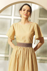 BROWN HAKOBA DRESS