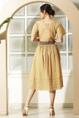 BROWN HAKOBA DRESS