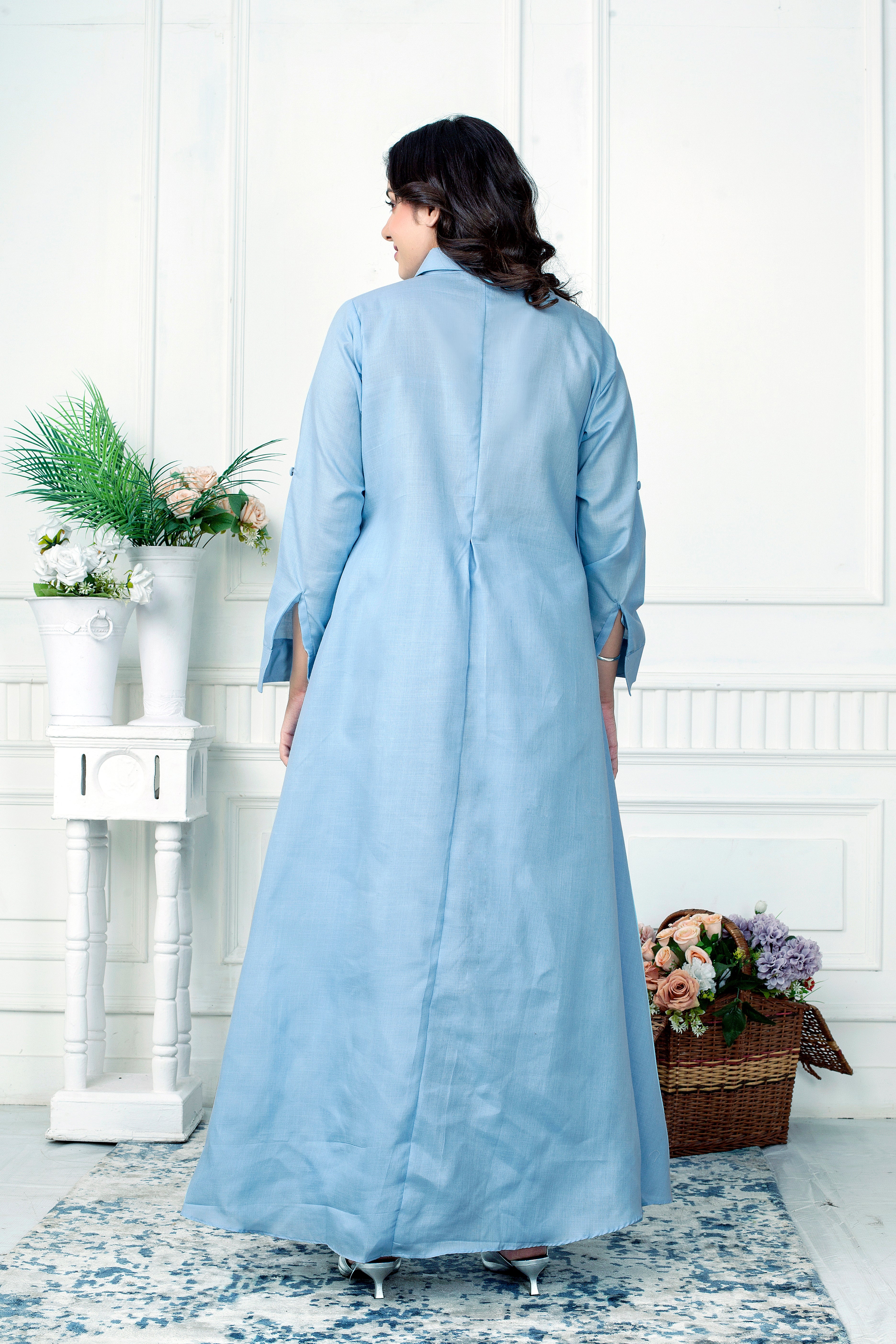 SKY BLUE ZIG ZAG COORD