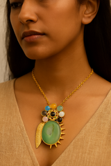 CELESTIAL BLOOM PENDANT NECKLACE